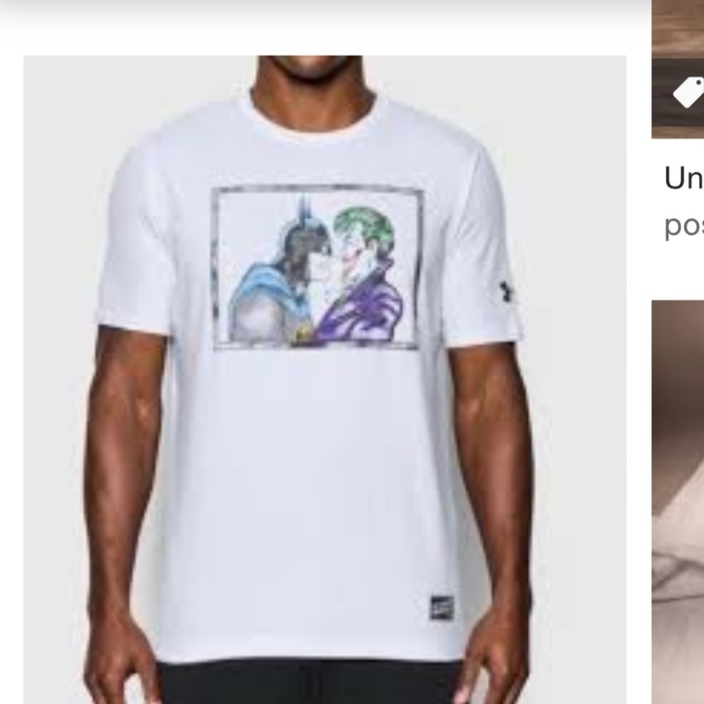 DC comics and Under Armour T shirt
